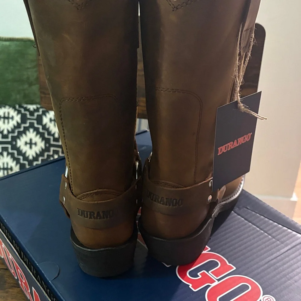 Durango Brown Leather Harness Boots - Picture 5 of 5